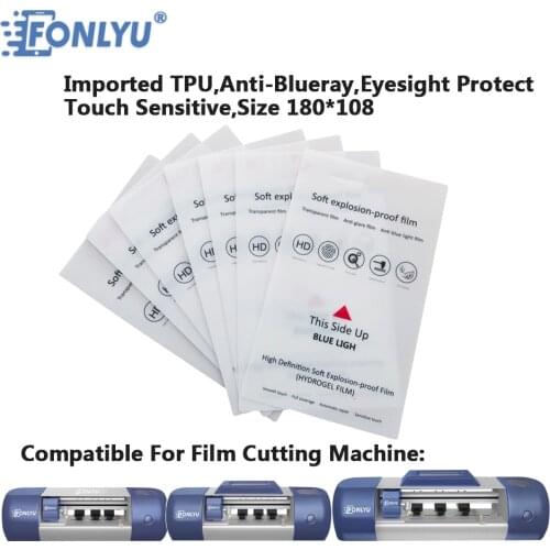 FONLYU 100pcs Free Shipping HD Hydraulic Flexible Film For iPad Pro Protection Front Membrane Sheet Film Cutting Machine Plotter