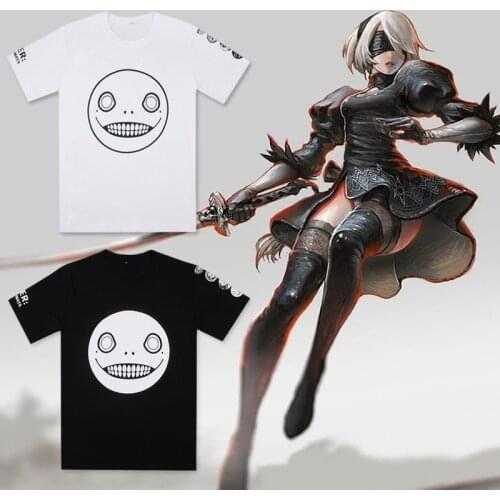 New Game NieR:Automata T-shirt NieR:Automata 2B YoRHa T Shirt Fashion Cool Men Cotton Short Sleeve Tee Custom cosplay Tee Shirt