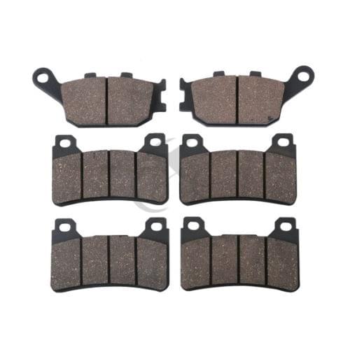Motorcycle Rear & Front Semi Brake Disc Pads Set For HONDA CBR 600 RR 2005-2006
