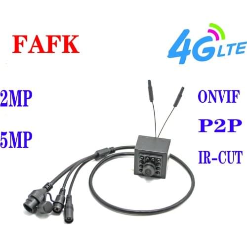 Mini 4G SIM Card IP Camera 1080P 5MP SONY IMX335 HD Indoor WIFI IR Probe 940nm Light Security Camera CCTV P2P Onvif Audio Camhi