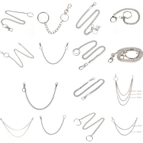 Fashionable Male Pants Chain Punk Hip-hop Trendy Belt Waist Chain Bag Chain Men And Women Jeans Alloy Trousers Chain