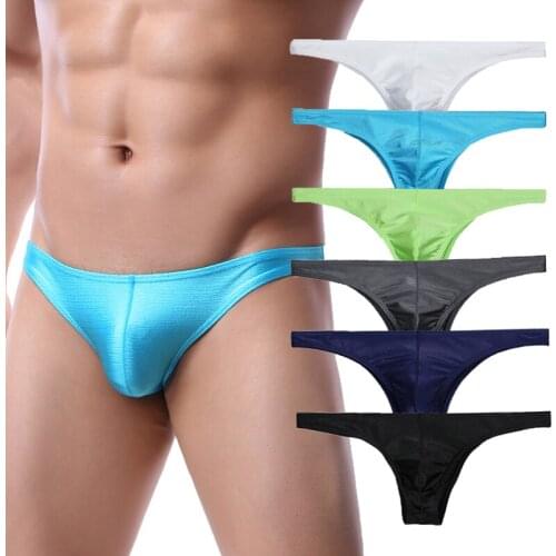 3PCS Men Briefs Sexy Bugle Pouch Mini Underwear Cueca Jockstrap Slip Homme Quick Dry Bikini Tanga Underpants Beachwear Panties