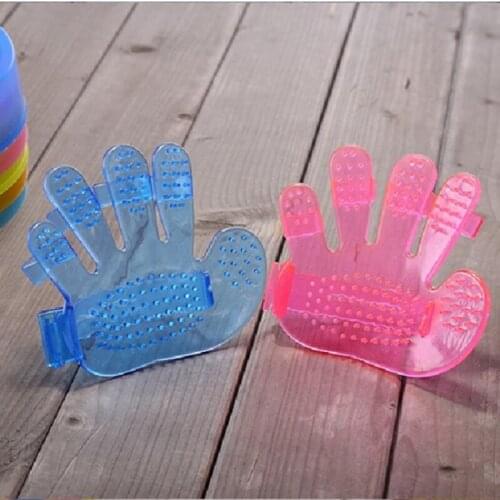 2021 New Pattern Pet Finger Brush Massage Palm Brush Cat Dog Bath Brush Beauty Pet Cleaning Products