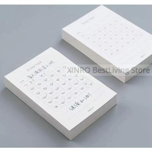 Undated 31 Days Habit Tracker Checklist Pad Goals Planner Monthly Tracking Notepad Tear Off 150 Sheets 100gsm Thick Paper
