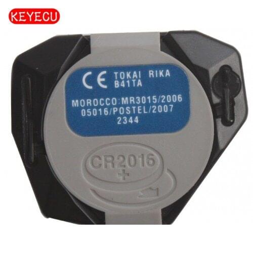Keyecu Original Remote Key Broad Fob 2 Button 433MHz B41TA for Toyota Hilux 2005 - 2008