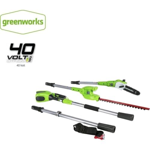 New Arriaval GreenWorks 20302 G-MAX 40V 8-Inch Cordless 2in1 Pole Saw and Hedge Trimmer, Bare Tool