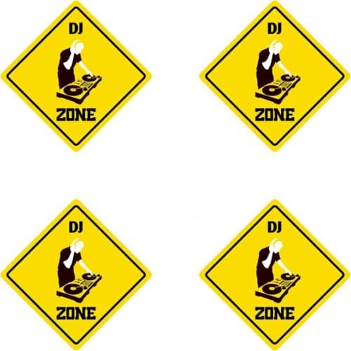 Coolest Dj Zone Cartoon Car Stickers Vinyl JDM Bumper Trunk Truck Graphics Waterproof Anime Accessories