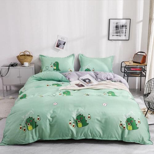 Modern Cartoon Print Bedding King Bedding Sets Comfortable Duvet Cover Set Bedroom Pillowcase Duvet Covers 3/4 Pcs Bed Set