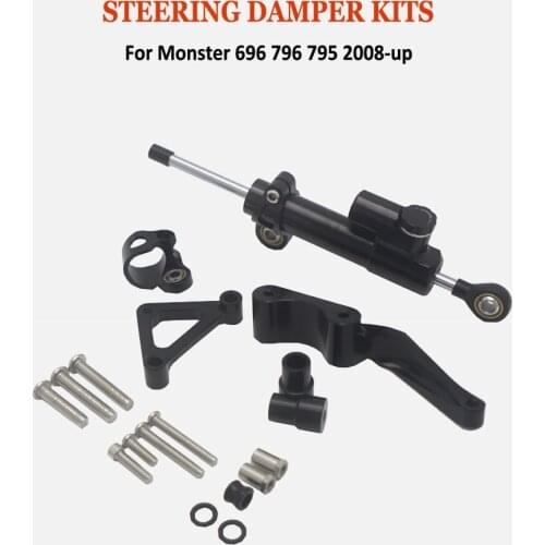 NEW Motorcycle Modified For Ducati 795 796 2008-up Steering Damper Stabilizer Mounting Bracket Support Kit