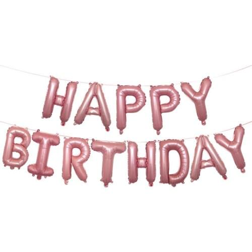 Cake decorating supply Happy Birthday Party Decoration Letter Foil Balloon Globos Balony banner streamer baby shower balloons