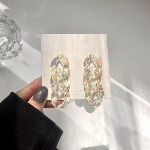 Acrylic Earrings For Women Trend Punk Korean Style Statement Transparent Earrings Bohemian Jewelry Accessories Lose Money SALES