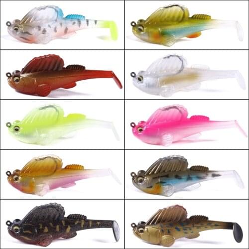 Winter Swimbaits 7cm 14g Silicone Jumping Fishing Lure Dark Sleeper Jig Fishing Paddle Tail Pike Bass Soft Bait Señuelos