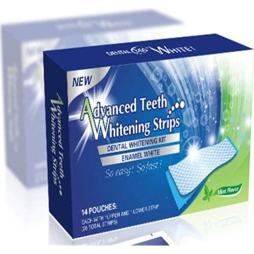 28PCS Teeth Whitening Strips Oral Hygiene Care Double Elastic Teeth Strips Whitening Dental Bleaching Oral Care Tools