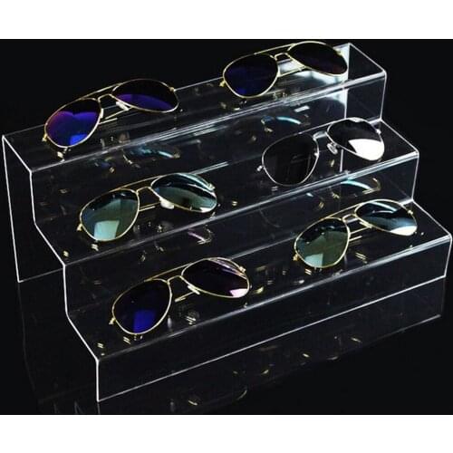 3Layer Sunglasses Organizer Display Rack Nail Polish Stand holder Clear