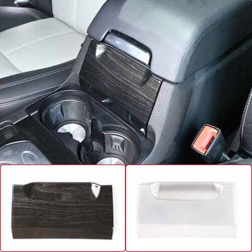 Car Central Armrest Box Front Panel Decoration Cover Trim ABS Chrome For Land Rover Discovery 4 2010-2016 Interior Accessories