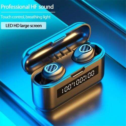 R8 R9 TWS Touch Bluetooth 5.1 Earphone 9D Stereo Wireless Waterproof Headset Lossless Noise Reduction Earbuds Gaming Headphones