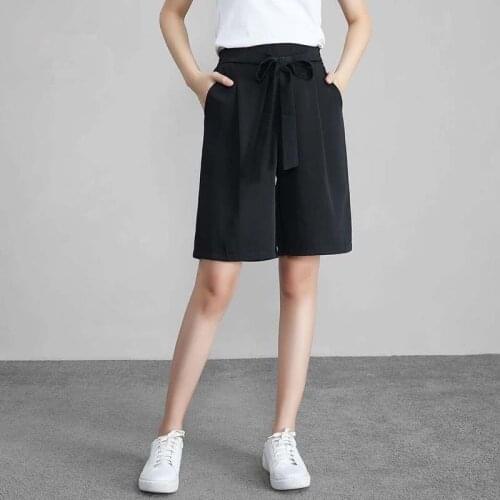 Womens casual chiffon suit pants summer new fashion high waist loose solid color trousers super large size M-7XL straight pants