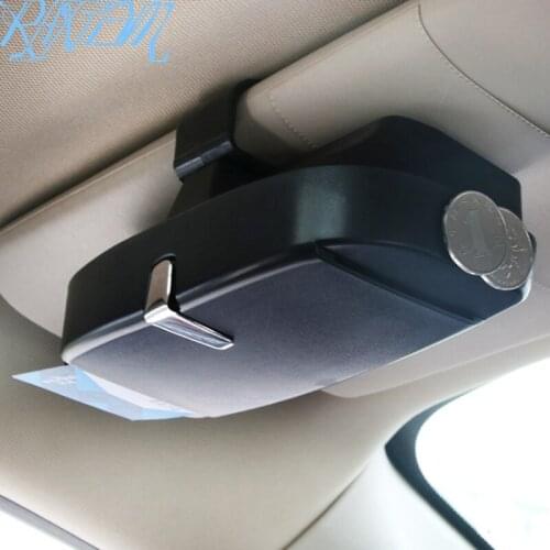 CCar Glasses Box Storage Holder Sunglasses Case For Ford Focus 2 3 4 Kuga Fiesta Ecosport Mondeo Escape Explorer Edge Fusion