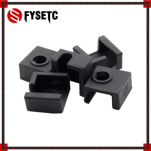 10pcs Black Silicone Socks Heater Color MK9 Block Cover Silicone Insulation For Replicator Anet Prusa i3 Tronxy x5s MK7/MK8/MK9