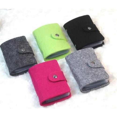 New Fashion Bits Retro Useful Business Credit Card Holder PU Leather Buckle Cards Holders Organizer Manager For Women Men Pocket