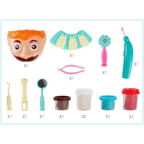 Children Pretend Play Toy Dentist Check Teeth Model Set Early Learning Toys