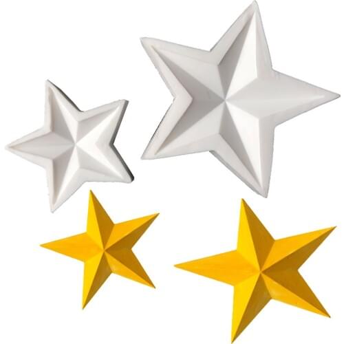 DIY Star Flower Cake Silicone Mold Cupcake Fondant Cake Decorating Tools Candy Chocolate Gumpaste Moulds