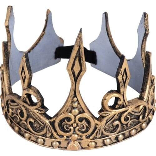 Ancient Headdress Larp Viking Corona Hombre Medieval Men Royal King Tiaras Crown Hair Accessories