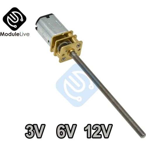 Dc Motor 3V/6V/12V N20 Mini Micro Metal Gear Motor DC Motors Shaft M3 x 55mm 15/30/60/100/150/200/300/400/500/600/800/1000 RPM