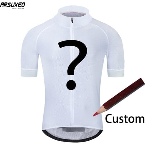 ARSUXEO Custom Cycling Jersey Pro Team Customized MTB Road Bike Bicycle Clothing Quick Dry For Men Women DZ01 (Contact Us