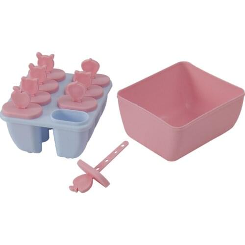 8 Grid Frozen Ice Cream Lolly Juice Maker Pop Mold Mould Popsicle Icebox
