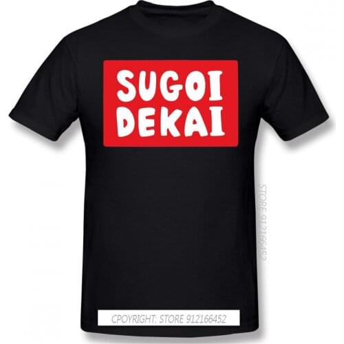 Sugoi Dekai T Shirt Men Black Uzaki Chan Wants To Hang Out Sakurai Ami Anime Printing Summer Large TShirts Cotton Tops