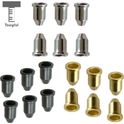 Tooyful 6Pcs/Set Guitar Through Body String Mounting Ferrules for Electric Guitar Replacement