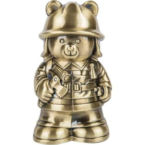 Creative Metal Fireman Piggy Bank Coin Bank Saving Pot Money Box Childrens Gifts Personalized Home Decoration P001