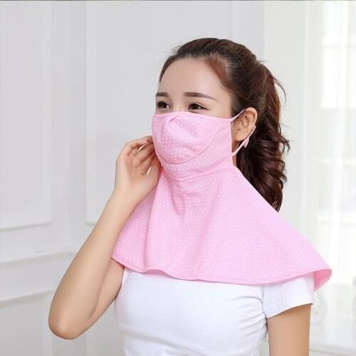 Summer Riding Neck Guard Shawl Outdoors Sunscreen Face Shield Headband Sports Head Scarf Hood Hanging Ear Type Fashion Womens