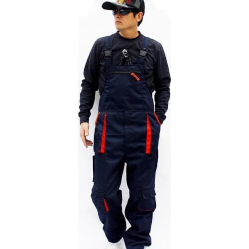 Hot Men Loose Plus Size Casual Siamese Trousers Bib Pants Male Overalls Wear-resistant Work Uniforms Trousers High Quality S-4xl