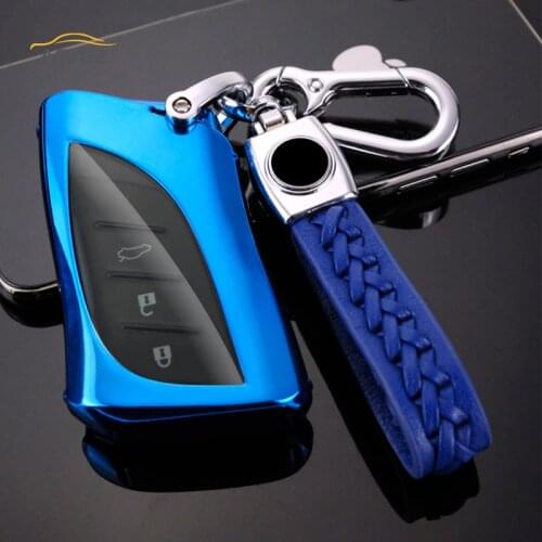 Soft TPU Car Remote Key Full Cover Case For Lexus UX200 UX250h ES200 ES300h ES350 US200 US260h 2018 2019 Car Key Shell Keychain