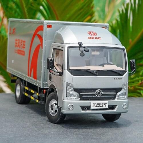 Original zinc alloy collection 1:24 Dongfeng Capt van container truck model with fast delivery