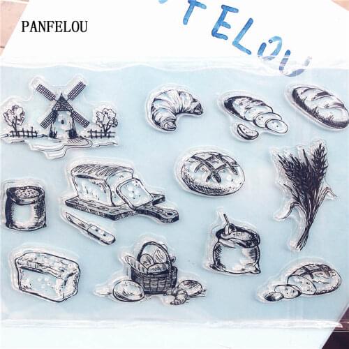 PANFELOU bread Clear Stamp DIY Silicone Seals Scrapbooking/Card Making/Photo Album Decoration Supplies sheets
