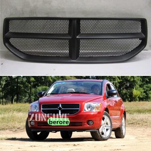 Body Kit Front Bumper Cover Refitting Grill Accessories Carbon Fibre Racing Grille Use For Dodge Caliber 2008--2011 Year
