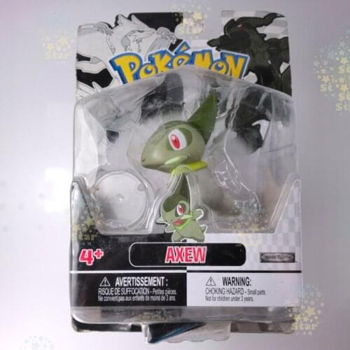 Genuine Jakks Pokemon Dragon Type Axew Cute Action Figure Ornaments Model Toys Children Gifts