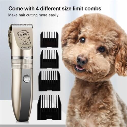 Professional Pets Hair Clipper R-Blade Hair Cutter Rechargeable Hair Trimmer Dog Cat Rabbit Foot Ear Hair Shaver Haircut Tool 50