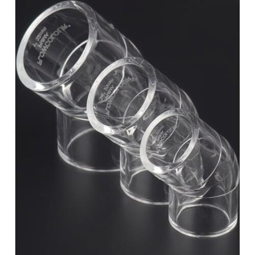 10pcs 45° Clear Acrylic Elbow Connector Transparent Pipe Fittings Aquarium Water Pipe Connectors Clear Plexiglass Tube