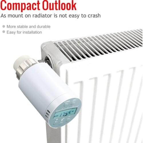 SEA801-APP Thermostat Temperature Controller Heating and Accurate TRV Thermostatic Radiator Valve Programmable Voice Control
