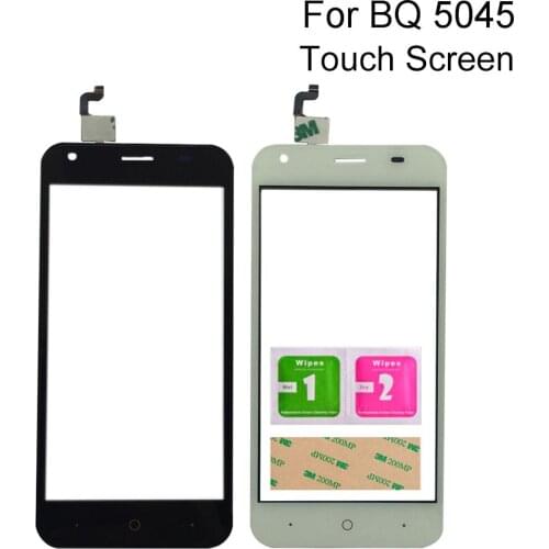 Touch Screen Glass For BQ Mobile BQS-5045 BQS 5045 Touch Screen Digitizer Panel Repair 5.0'' Mobile Phone Tools 3M Glue