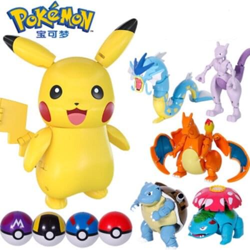 Takara Charizard Pokeball Figures Toys Squirtle Action Figure Model Dolls Tomy Pokemon Anime Japanese Cartoon Kids Gifts PVC