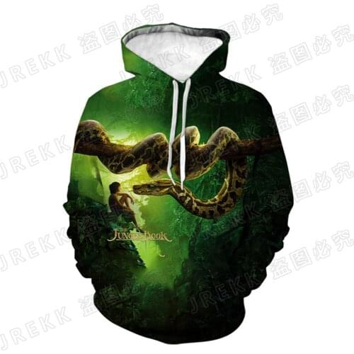 The Jungle Book Hoodies Men Women Children Fashion Long Sleeve 3D Print Sweatshirts Streetwear Boy Girl Kids Cool Tops Clothes