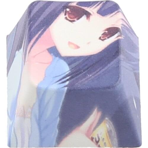 1PC Keycap PBT Dye Sublimation Cherry Profile Keycaps R4 Height Anime Avatar Keycap for Mx Switch Mechanical Keyboard