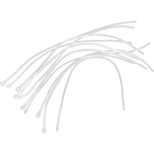 10Pieces Braided Leader Loop Connector Fly Fishing Loop Connectors 30lb