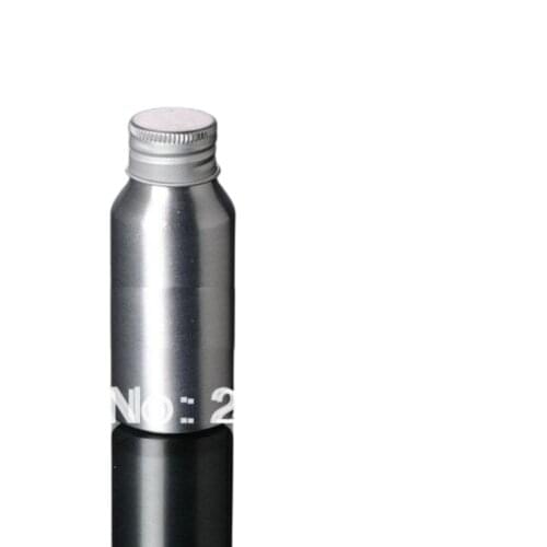 100pcs 100ml Aluminium bottle with silver lid or lotion bottle