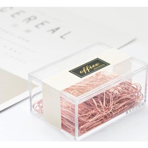 200pcs Small Mini Metal Paper Clips Bookmarks Photos Letter Binder Clip Stationery School Office Supplies